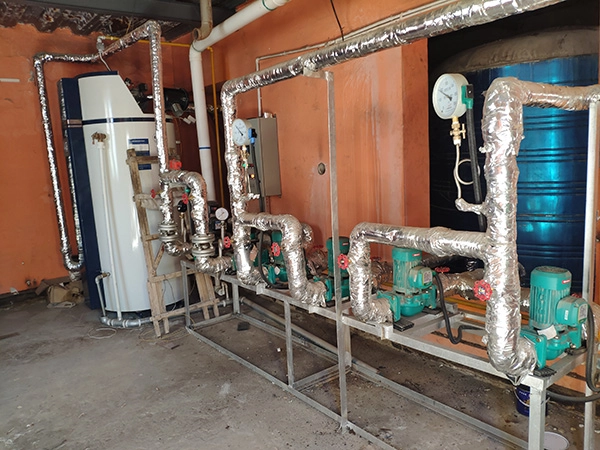 Vertical Steam Boiler Installation