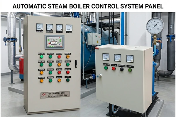 automatic steam boiler control system panel
