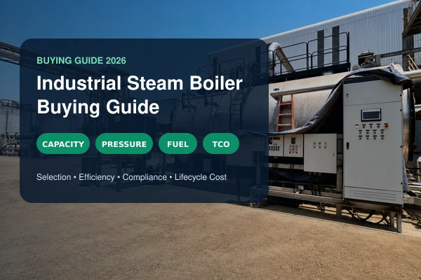 Industrial steam boiler buying guide 2026 for capacity pressure fuel and TCO