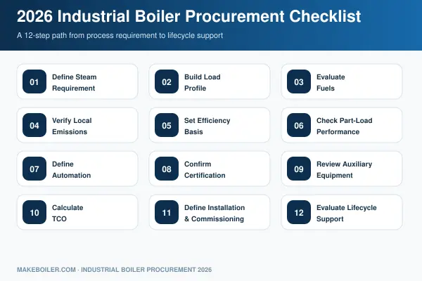 12 step industrial boiler procurement checklist for 2026